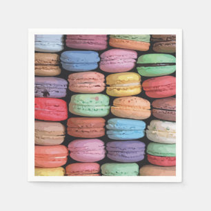 Colorful French Macaron Pattern Napkins