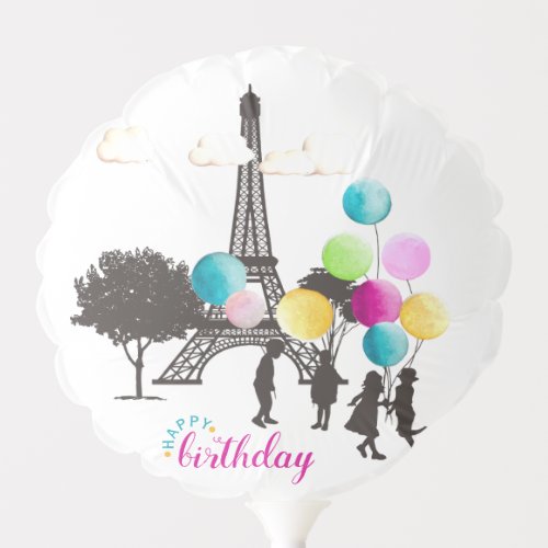 Colorful French Macarons Kids Playing Birthday Balloon