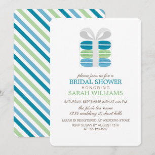 Colorful French Macarons Party Invitation