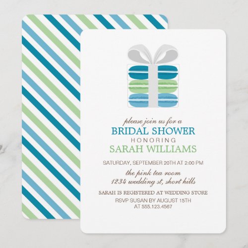 Colorful French Macarons Invite