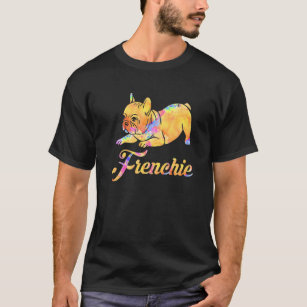 Colorful Frenchie Puppy French Bulldog Owner Women T-Shirt