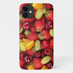 Colorful Fresh Fruit Food Tasty Strawberry Cherry iPhone 11 Case