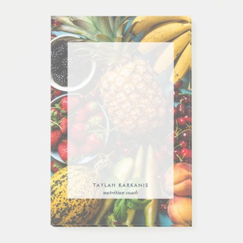 Colorful Fresh Fruit Health Field Personalized  Post_it Notes