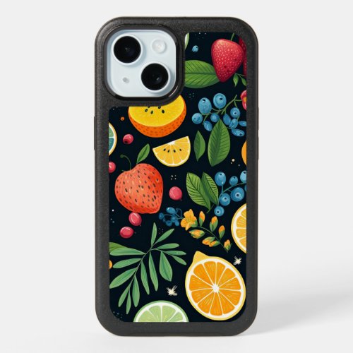Colorful Fresh Fruit Pattern iPhone 15 Case
