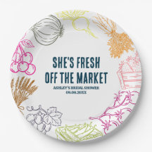 Colorful Fresh Off the Market Bridal Shower