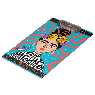 Colorful Frida Inspired Clipboard - Boho Mexican