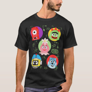 Colorful Friends With Doodles Tv T-Shirt