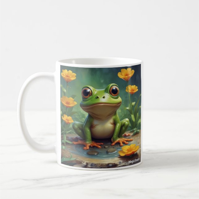 Colorful Frog Design Mug (Left)