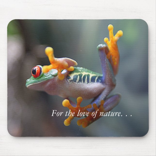 Colorful Frog Mouse Pad (Front)