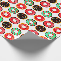 Colorful Frosted Donuts Wrapping Paper