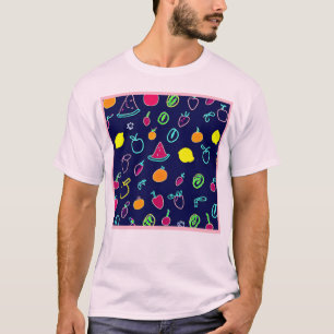 Colorful Fruit Fantasia Design T-Shirt