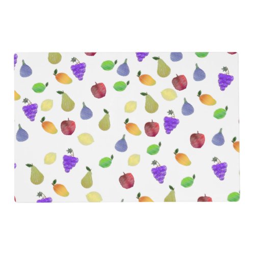 Colorful Fruit Medley Placemat