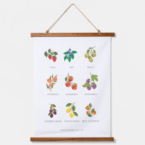 Colorful Fruit of the Spirit Wall Hanging Hanging Hanging Tapestry