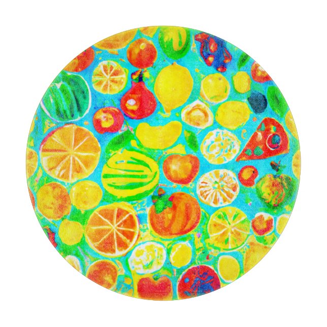 Colorful Fruit Pattern. Buy Now  Cutting Board (Front)