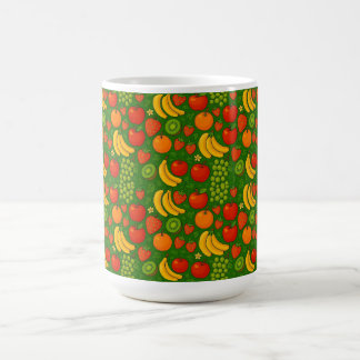 Colorful fruit pattern coffee mug