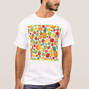 Colorful Fruit Pattern Design T-Shirt