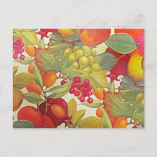 Colorful Fruit Postcard