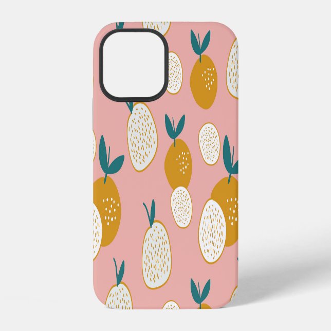Colorful fruit, seamless background pattern. iphone case (Back)