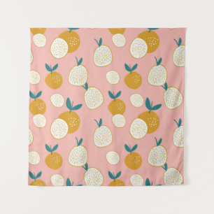 Colorful fruit, seamless background pattern. tapestry