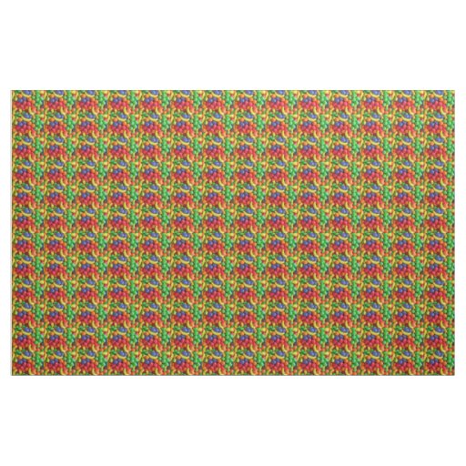 Colorful Fruit Shaped Candy Fabric