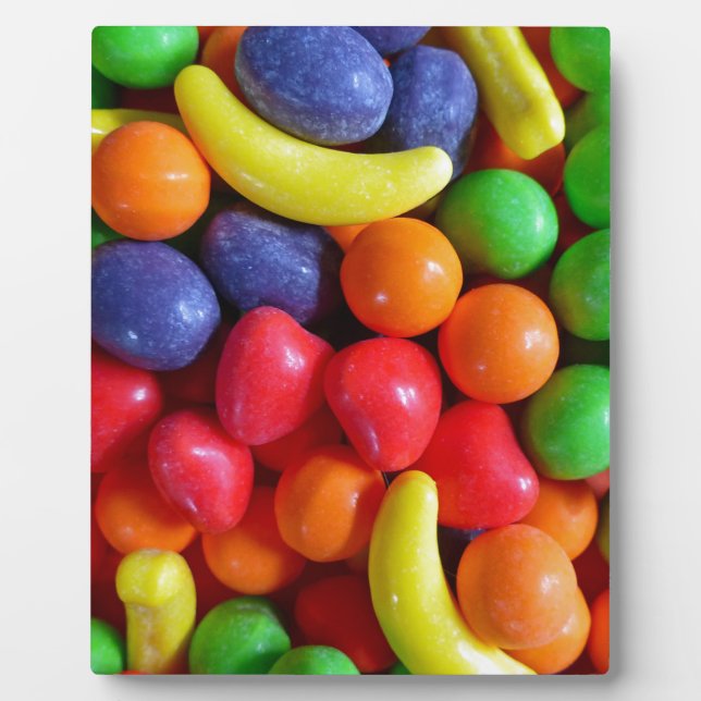 Colorful Fruit Shaped Candy Plaque (Front)