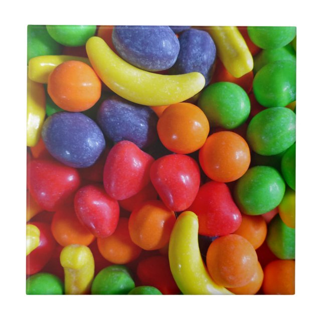 Colorful Fruit Shaped Candy Tile (Front)