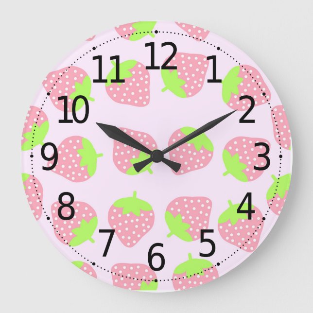 Colorful Fruit Strawberry Pattern | Wall Clock (Front)