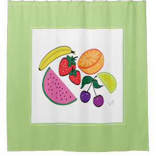 Colorful Fruit Summer, Fun, Cool Shower Curtain