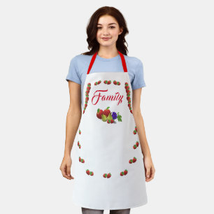 Colorful Fruit-Themed  Apron