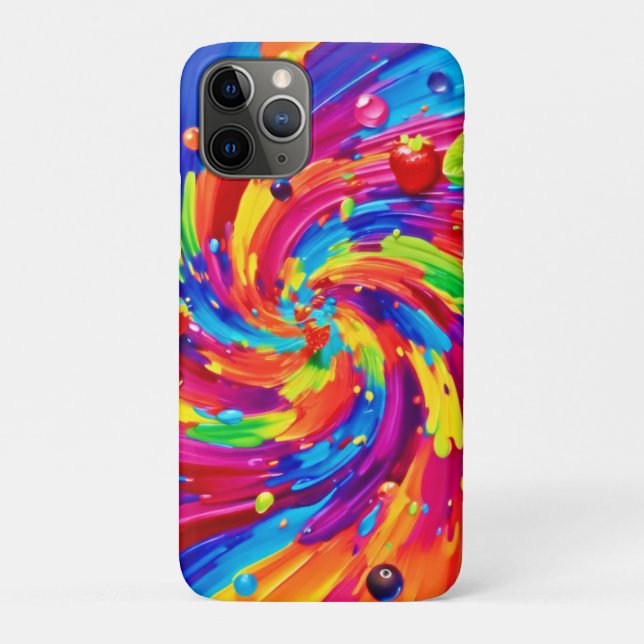 Colorful Fruit Vortex Case-Mate iPhone Case (Back)