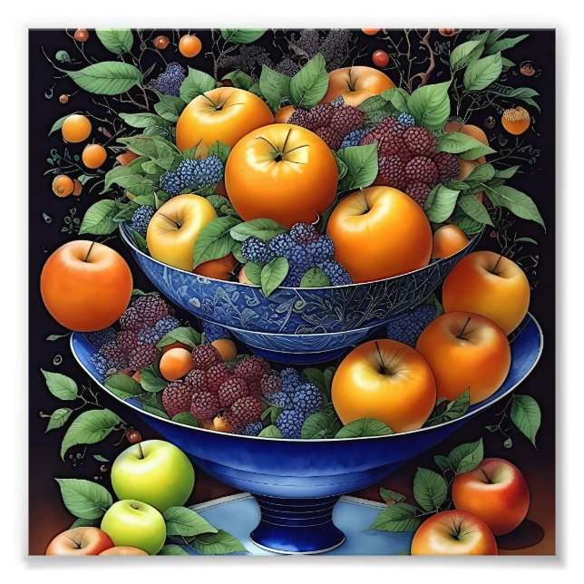 Colorful fruitbowl photo print (Front)