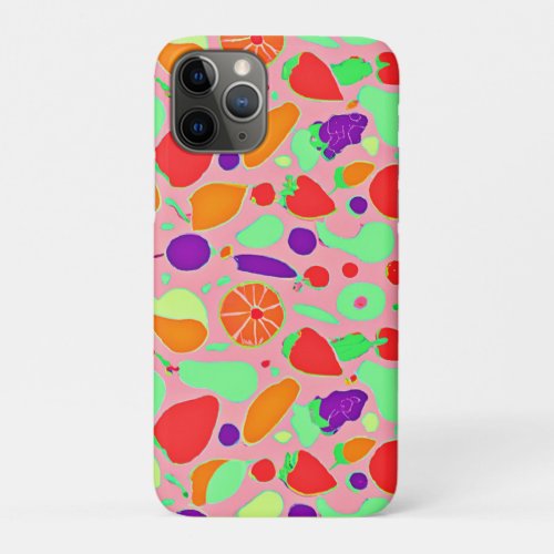 Colorful Fruitful Spectrum Pattern iPhone 11 Pro Case