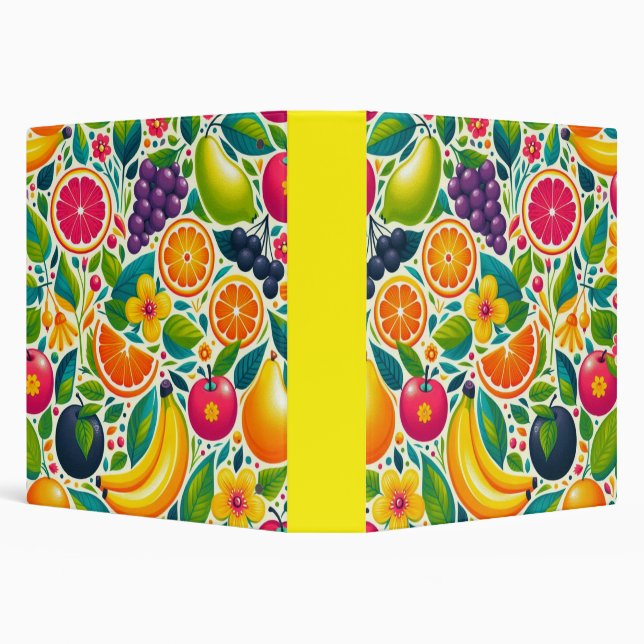 Colorful fruits  3 ring binder (Background)