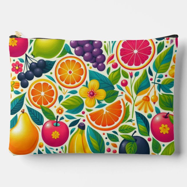 Colorful fruits  accessory pouch (Front)