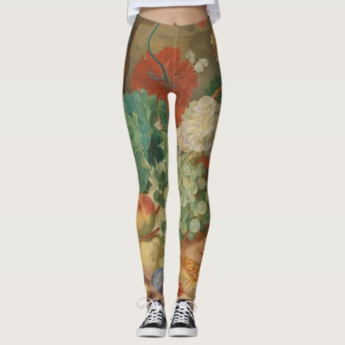 Colorful Fruits And Vegetables Leggings