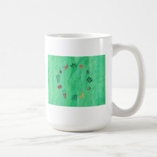 Colorful Fruits and Vegetables Mugs