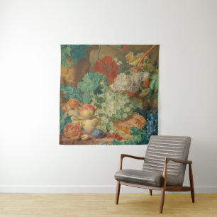 Colorful Fruits And Vegetables Tapestry