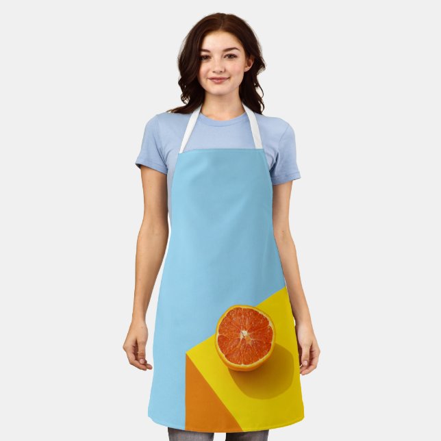 Colorful Fruits Apron (Worn)