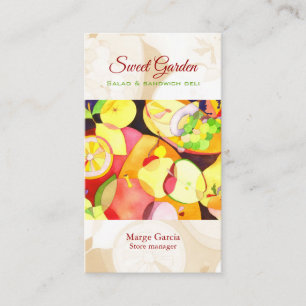 Colorful Fruits Catering Deli Business Card
