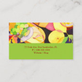 Colorful Fruits Catering Deli Business Card (Back)