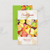 Colorful Fruits Catering Deli Business Card (Front/Back)