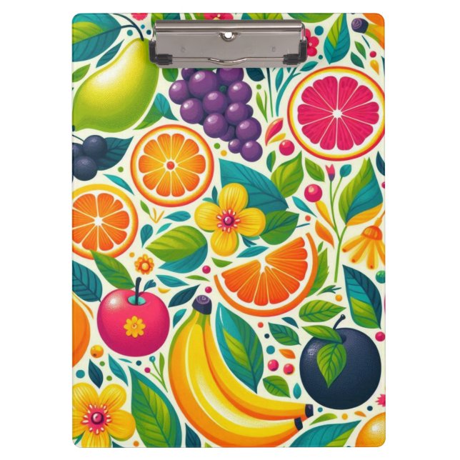 Colorful fruits  clipboard (Front)