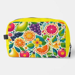Colorful fruits  dopp kit