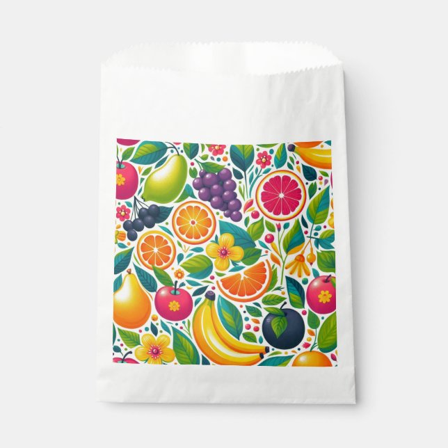 Colorful fruits  favor bag (Front)