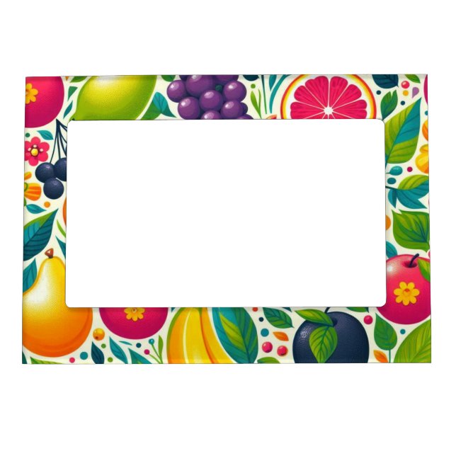 Colorful fruits  magnetic frame (Front)