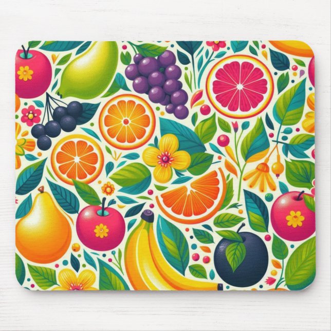 Colorful fruits  mouse pad (Front)