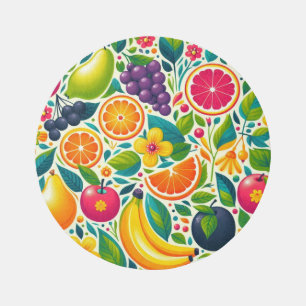 Colorful fruits  outdoor rug