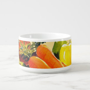 Colorful Fruits Painting Bowl