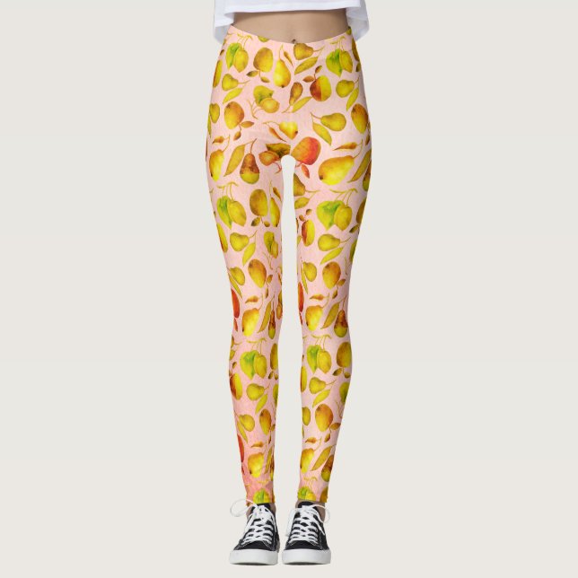 Colorful fruits pattern leggings (Front)