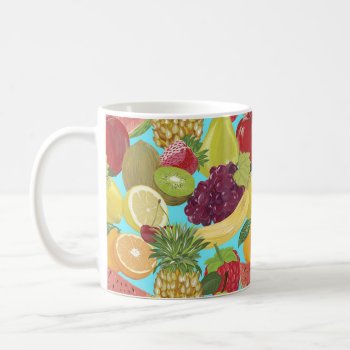 Colorful Fruits Pattern Mug by Crosier at Zazzle